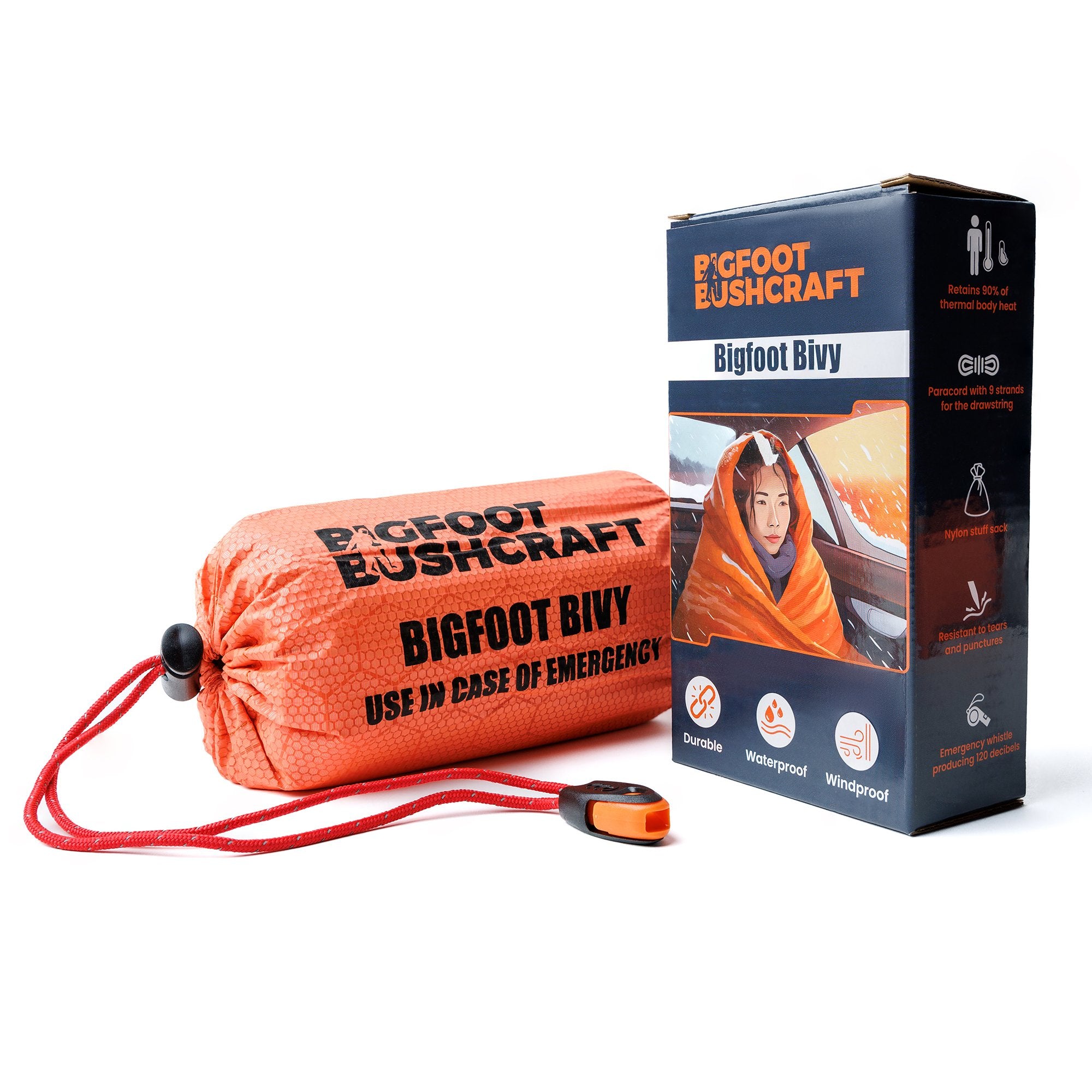Bigfoot Bivy - Emergency Thermal Blanket & Shelter - Bigfoot Bushcraft